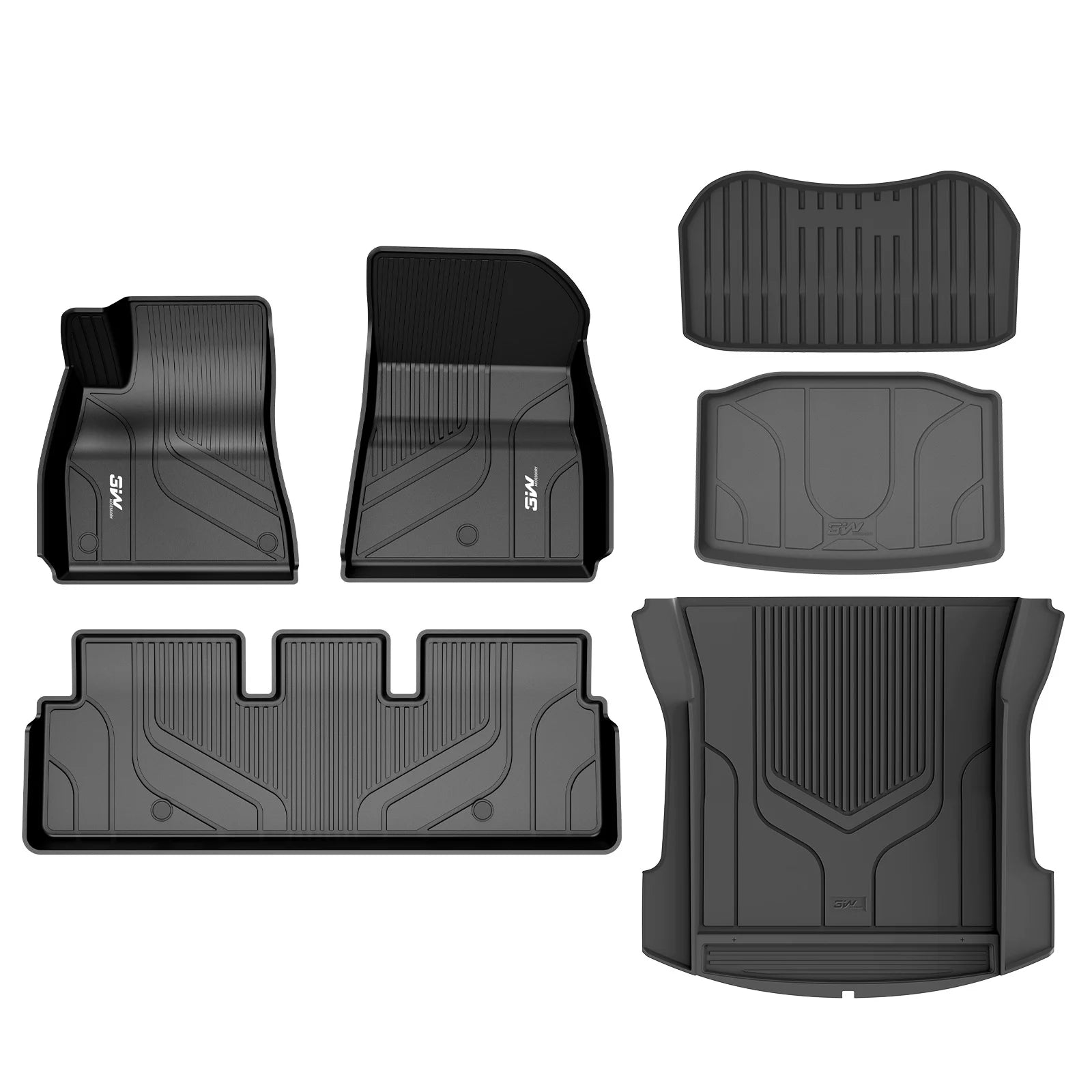 3W All Weather Car Floor Mats For Tesla Model 3 2021-2023 LHD